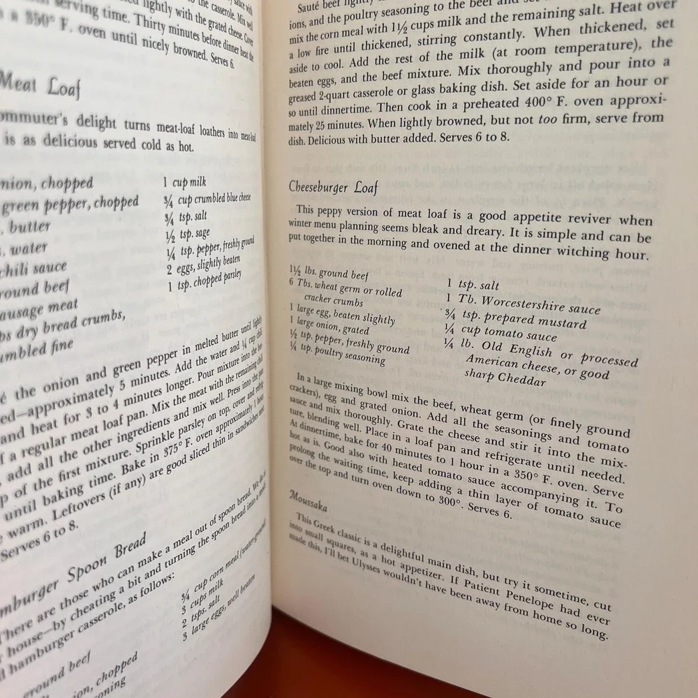 1970 Meals‎ That Can Wait by Patricia Brooks vintage cookbook